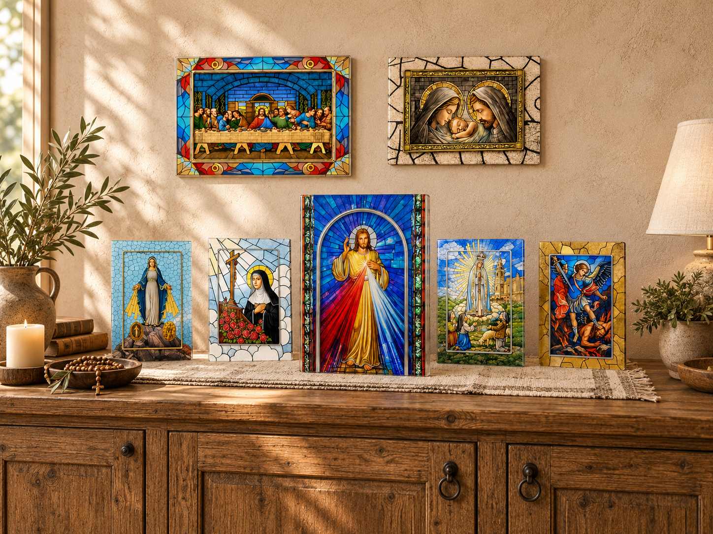 VITRUM SACRUM™ – obrazy religijne na szkle z efektem witrażu 3D